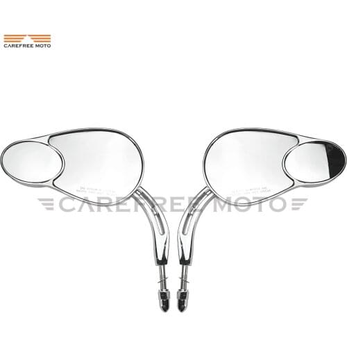 Chrome Motorcycle Mirror Motor Rear View Mirror case for Harley Road Glide SPORTSTER XL883 XL1200L XL1200C FLHTK 2010-2016