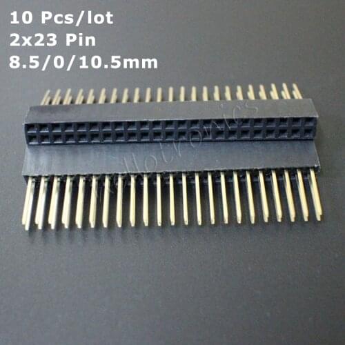 Hellotronics 10 Pcs/Lot Stacking Header Set for Beagle Bone Capes 2x23 Stackable Header 0.1'' Pitch Size 8.5/0.0/10.5mm