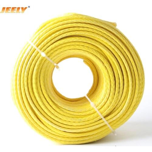 JEELY 500M 2645lbs uhmwpe hollow braided winch rope 3.5mm 12weave