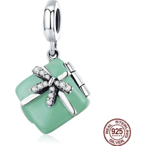 JrSr new 100% 925 sterling silver accessories DIY gift box bead charm fit European bracelet women DIY jewelry gift free shipping