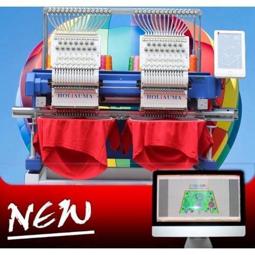 China 10 years service ! Two Head Computerized Multi-Functions Capable for T-shirt/Cap/ Jacket Competitive Price HO1502H