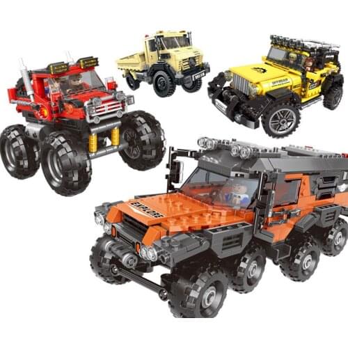 Building Block Super Car Suv Small Particle Assembly Diy Building Blocks Kids Toys Puzzle Toys For Boys