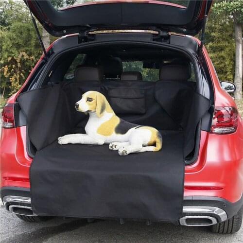 Pet Car Seated Oxford Cloth Mat Pads Pet Mat Black Waterproof Mat Seat Cover SUV Car Trunk