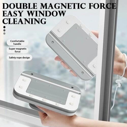Magnetic Glass Wiper Wash Window Magnets Double Side Cleaning Brush Magnetic Brush Cleaner Washing Windows Cleaning Tool