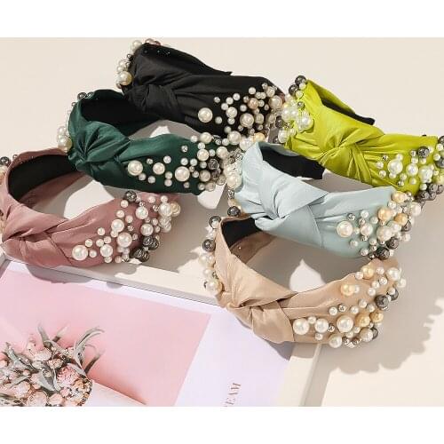 Fashion Retro Fabric Headband Solid Soft Hair Band Vintage Headwear For Simple Women Girls Classic Hair Accessories