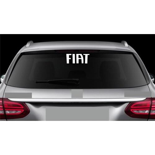 For Rear Window sticker fits Fiat 500 Punto Decal Emblem Car Logo RW15
