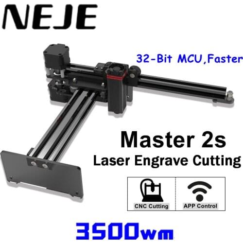 NEJE Master 2S 3500mw CNC Laser Engraving Machine Wireless APP Control GRBL Lightburn Laser Engraver Acrylic MDF Wood Tool DIY