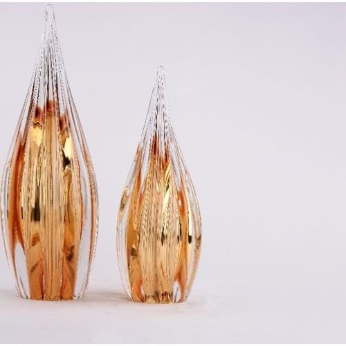 Newest Design Coloured Glaze Art Glass Home Decoration for Wedding table centerpieces Art Craft Decoration Accessorie Home 4158S