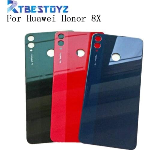 Original Back Housing Battery Rear Door Cover Case 3D Glass Replace Parts Repair Replacement Back Case For Huawei Honor 8X 8 X