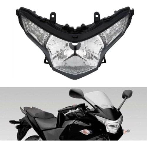 Motorcycle Clear Front Headlight Headlamp Head Lights Assembly For Honda CBR250R 2008-2013