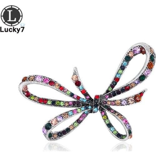 Full Diamond Brooch Fashion Butterfly Combined With Gold Fancy Diamond Corsage Personalized Clothing Accessories Pins