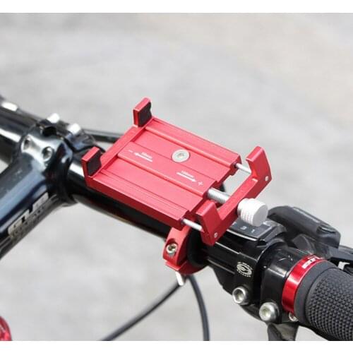 Universal Cell Phone Holder Adjustable Motorcycle Handlebar Mount Handle Aluminum Alloy Bike Bicycle Phone Support For Phone GPS