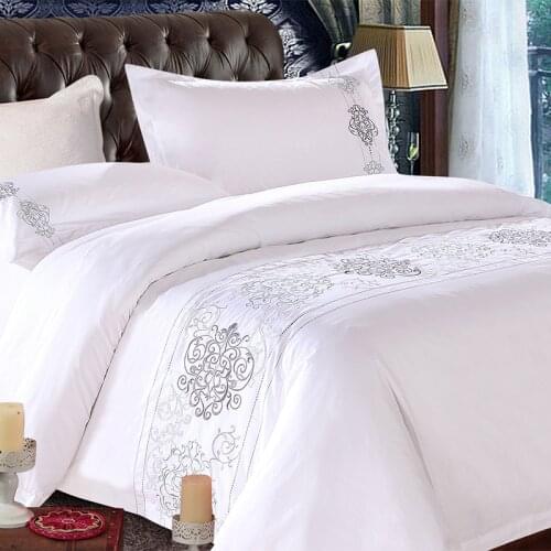 Luxury Bedding Duvet Cover Set Embroidery Hotel Duvet Cover