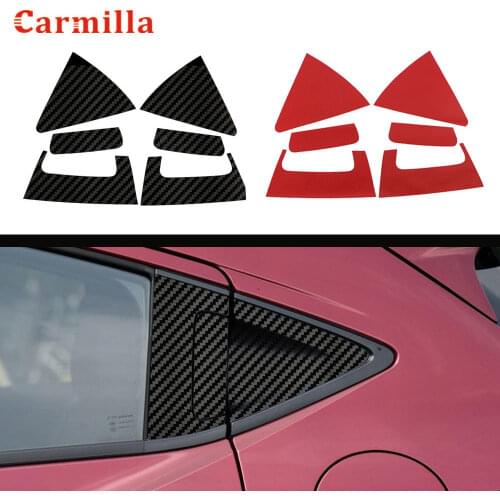 Carbon Fiber Rear Door Handle Bowl Sticker Fit for Honda HR-V HRV Vezel 2015 2016 2017 2018 Car Stickers Door Handle Styling