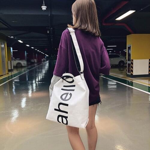 Fashion Letter Canvas Handbag Women Messenger Shoulder Bag Large-capacity Travel Bag luxury designer crossbody bags for women