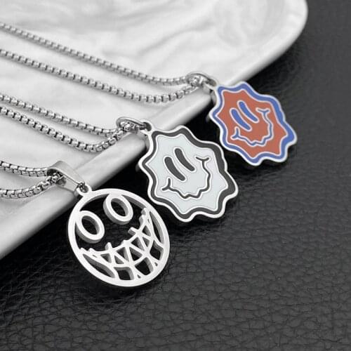 Titanium steel all-match pendant couple style stainless steel style men and women necklace jewelry