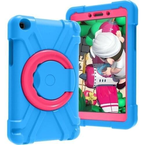 EVA Protective Cover with Swivel Kickstand for Samsung Galaxy Tab A 8.0 2019 Shockproof Case T290 T297 T295 Kids Cover