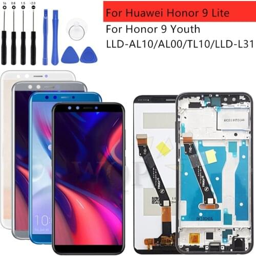 For Huawei Honor 9 lite LCD Touch Screen Display For Huawei Honor 9 Youth Display LCD with Frame Digitizer LLD L31 AL10