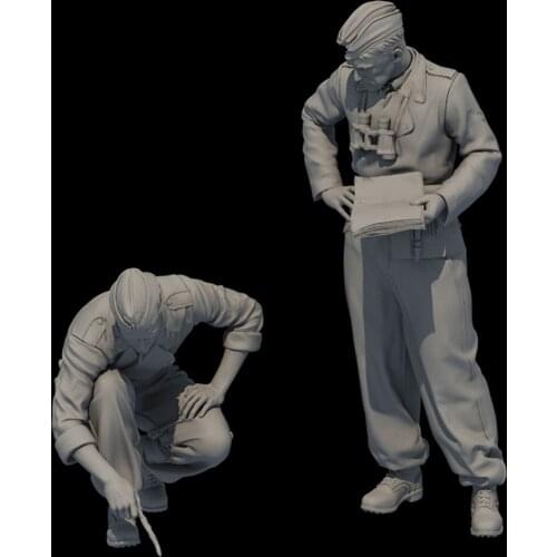 1:35 Resin Figure Model Kit Unassambled Unpainted 1042(2 FIGURES)