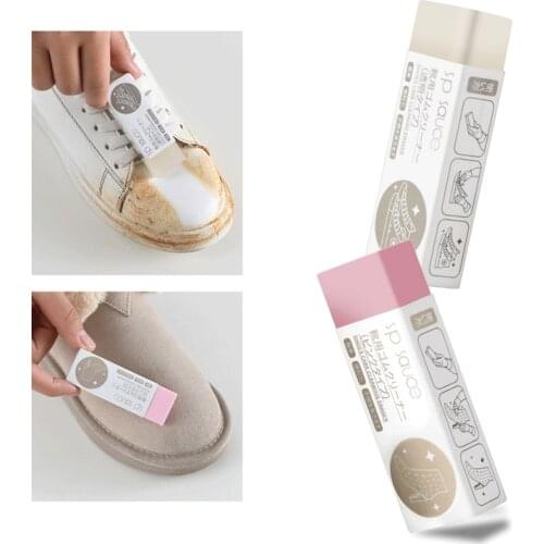 1Pc White Shoe Cleaner Cleaning Eraser Shoes Machine Organizer Rubber Suede Sheepskin Matte Leather Fabric Shoes Care Kit Brush