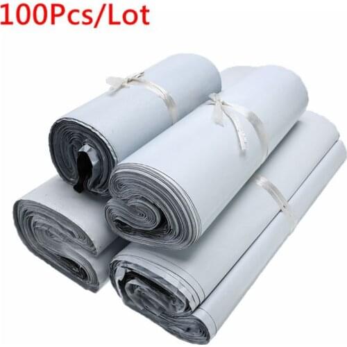 100Pcs/Lot Small Sizes Plastic Envelope Bags Self-seal Adhesive White Plastic Poly Mailing Shipping Bags Courier Storage Bags