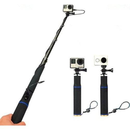 2 in 1 Handheld 5200mah Camera Battery Power Bank + Extendable Selfie Stick Monopod for GoPro Hero5/4/3