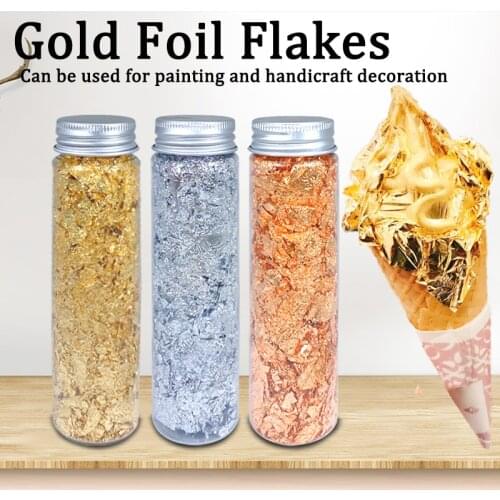 2g Edible Gold Flake for Baking Decoration Gold Foil Decoration for Cake Macaron DIY Cup Cake Ornament Free Shipping