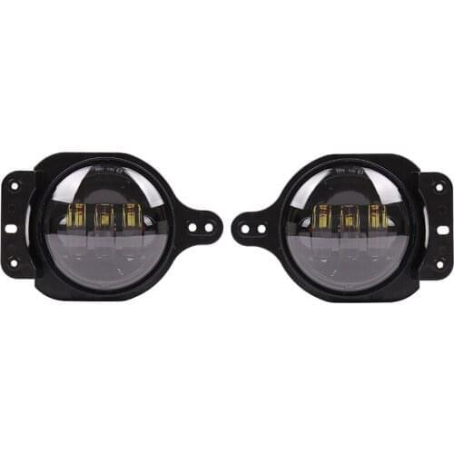 4 Inch Round Led Fog Lights 30W Car Lamp with Mounting Bracket for Jeep Wrangler JL -2020