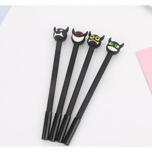 40PCS Korea Creative Stationery Creative Cartoon Cute Little Devil Gel Pen Cartoon Ink Pen Office Accessories