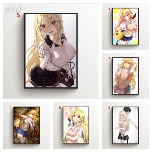 To Aru Kagaku No Railgun Shokuhou Misaki Anime Posters Canvas Painting Wall Decor Wall Art Photos for Childrens Room Home Decor