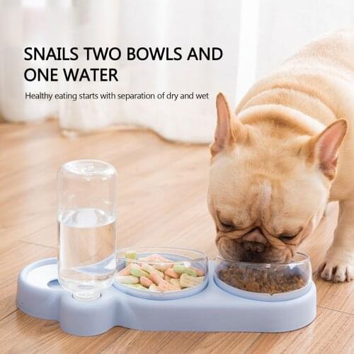 Automatic Cat Bowl Water Dispenser Water Storage Pet Dog Cat Food Bowl Food Container Feeder Pet Waterer Waterer With