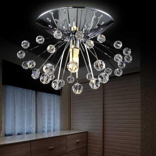 Free shipping hot sale design modern crystal chandelier light Dia15*H7cm mini lustre cristal led lamp for home Guaranteed 100