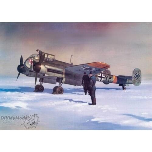 DIYMyModeI Ar-240 night fighter DIY Handcraft Paper Model KIT Handmade Toy Puzzles Gift Movie prop