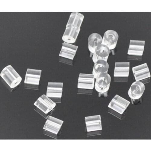 DoreenBeads 1000 Rubber Back Earring Stoppers Findings 3x3mm (B08910)