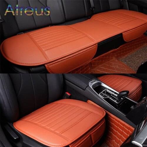 Atreus Car Styling Four Seasons Leather Cushions on rear/ front back seat Covers For Audi BMW Mercedes for all car Accessories