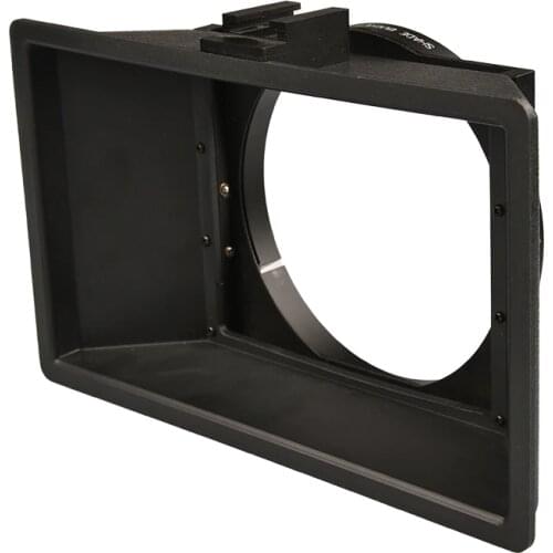 Vlogmagic Clip-On Matte Box with Top Flag for Mirrorless DSLR Cameras Compatible 67mm/ 72mm/77mm/82mm/106mm Lens