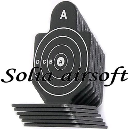 6Pcs Outdoor Metal Airsoft Tactical Hunting Shooting Training Target Set Durable Kit Target Practice Accessory