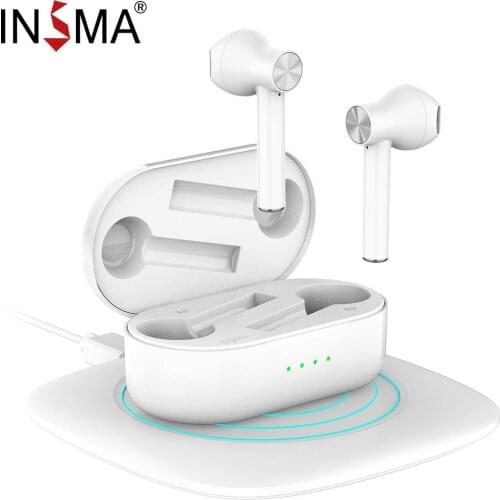 INSMA Airbuds 2 TWS bluetooth V5.0 True Wireless Charging Earbuds With Dual Mic Noise Canceling HiFi Bass Headset Click Control