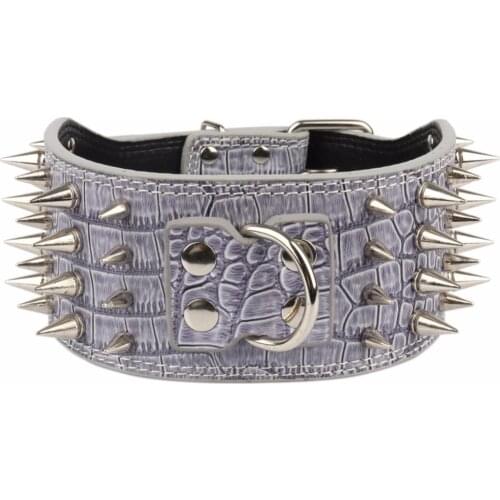 Traumdeutung 7.5cm Spiked Large Dogs Collars Rivet Accessories Supplies Pets Product Collar For A Big Dog Necklace collier chien