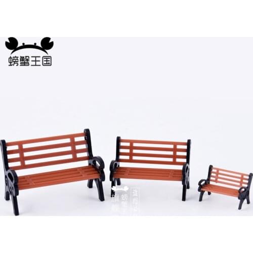 12pcs Plastic Park Bench Model Train Scenery Landscape Layout HO OO G O N Scale 1:150 1:25 1:50 1:75 1:100