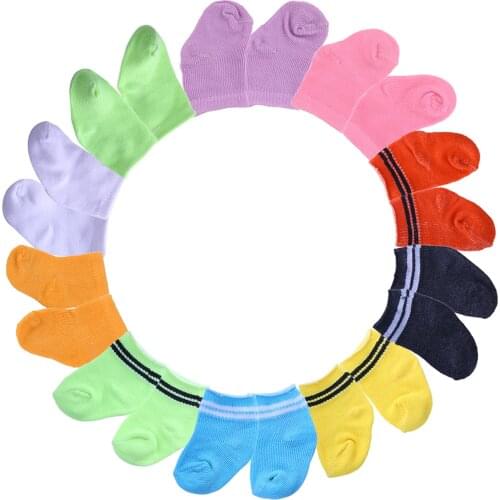 Discount!Colorful Socks Sneakers Shoes for 18’‘ Doll Fit American 43 CM Baby Born Doll Clothes Accessories Girls Toy Generation