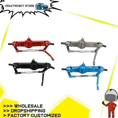 RCAWD Front Bridge Axle Gear Box With Full Copper Gears For WPL B-1 B-14 B-24 B-16 B-36 C-14 C-24 JJRC Q60 Q61 Q62 Q63 Q64 Q65