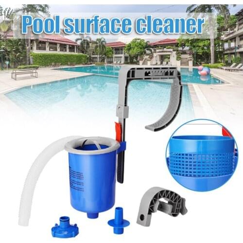Swimming Pool Skimmer Wall-Mounted Automatic Pool Surface Cleaner Corrosion-resistant with Adjustable Stand SAL99