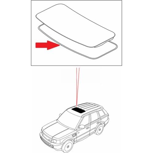 Range Rover Sport Sunroof Seal Rubber Seal Gasket Genuine Factory OEM:LR023393 2006~2013