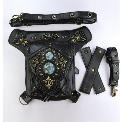 Popular hot style bag girl 2019 new European and American steampunk single-shoulder lady bag retro cross-body Fanny pack
