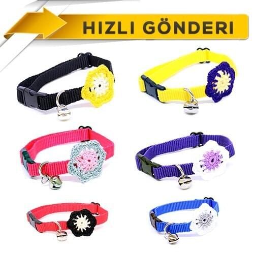 Petviya Flower Decorated Cat Neck Collar, Floral Cat Neck Collar 299960572