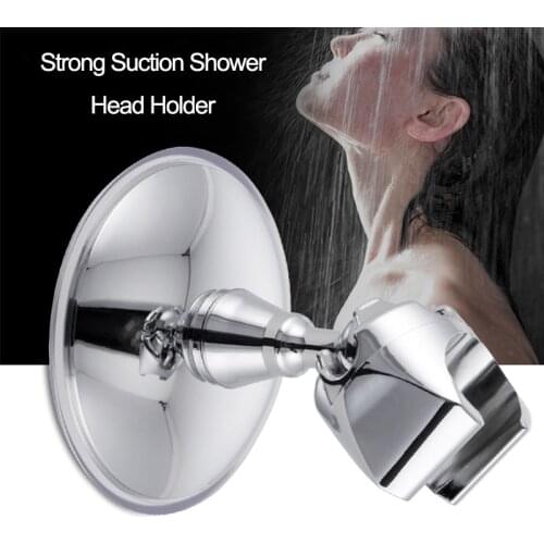 ZhangJi Universal Adjustable Strong Vacuum Suction Cup Shower Head Holder Stable Rotation for Bathroom Bracket Accessory