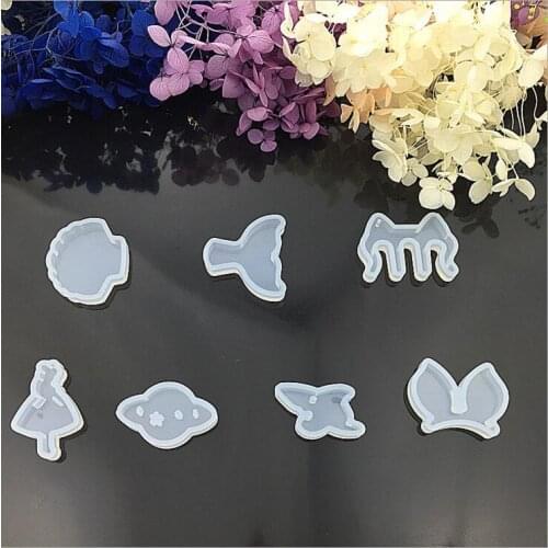 1 piece Clear Silicone DIY music folder shell fish tail ornaments Pendant Mold Mould Handmade Jewelry Making Tools
