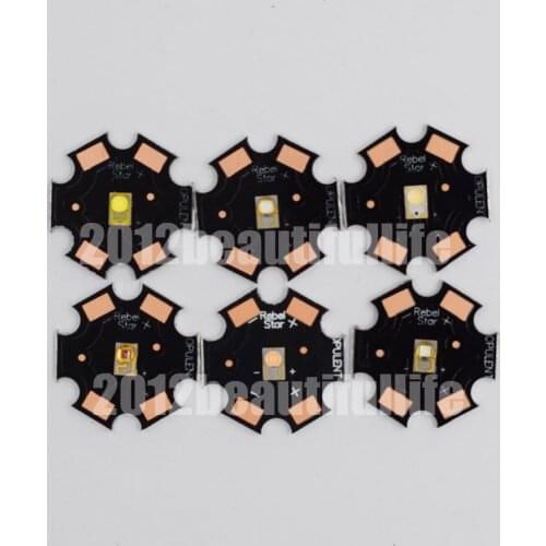 10pcs/lot 3W Luxeon Rebel ES CW WW Red Green Royal Blue Amber High Power Led on 20mm star