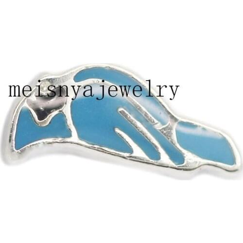 10pcs blue bird floating charms for glass locket Min amount $15 per order mixed items,FC-258